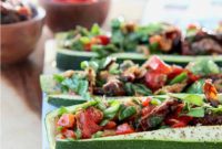 Mediterranean Tuna Salad Zucchini Boats