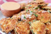 Spicy Buffalo Zucchini Crisps