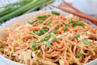Creamy Pressure Cooker Thai Peanut Chicken Noodles