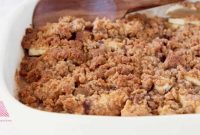 Rustic Autumn Pumpkin Spice Apple Crumble