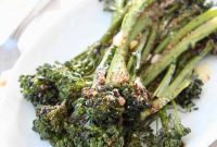 Golden Roasted Garlic Parmesan Broccolini