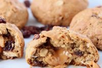 Caramel Core Oatmeal Raisin Cookies
