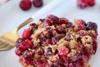 Chewy Cranberry Oat Bars