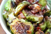 Roasted Maple Bacon Brussels Sprouts