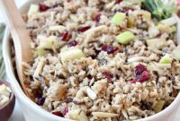 Jeweled Wild Rice Pilaf with Apples and Cranberries
