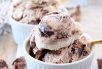Decadent No-Churn Moose Tracks Delight