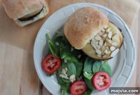 Espresso-Rubbed Gouda Mushroom Burger