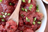 Red Wine Infused BBQ Beef Meatballs