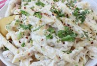 Hearty Garlic Parmesan Chicken Pasta