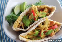 Curried Chicken Pita Pockets
