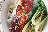 Golden Glazed Miso Salmon