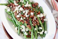 Green Beans with a Bacon, Pecan and Blue Cheese Crunch