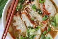 Comforting Gyoza Dumpling Soup