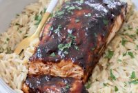 Sticky Balsamic Glazed Salmon