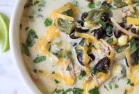 Roasted Poblano Chicken Soup
