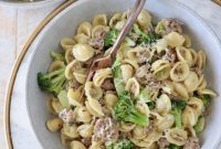 Savory Sausage and Broccoli Orecchiette