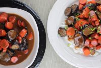 Sweet Miso Glazed Eggplant and Carrots