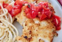 Garlic Crisped Chicken with Garden Bruschetta