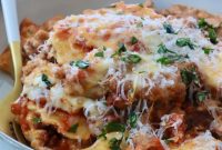 Cheesy Baked Ravioli Delight