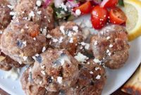 Savory Greek Meatballs with Refreshing Tzatziki
