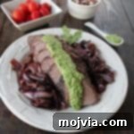 Grilled Tri Tip Steak with Arugula Pesto