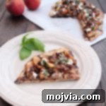 Grilled Peach Flatbread with Goat Cheese