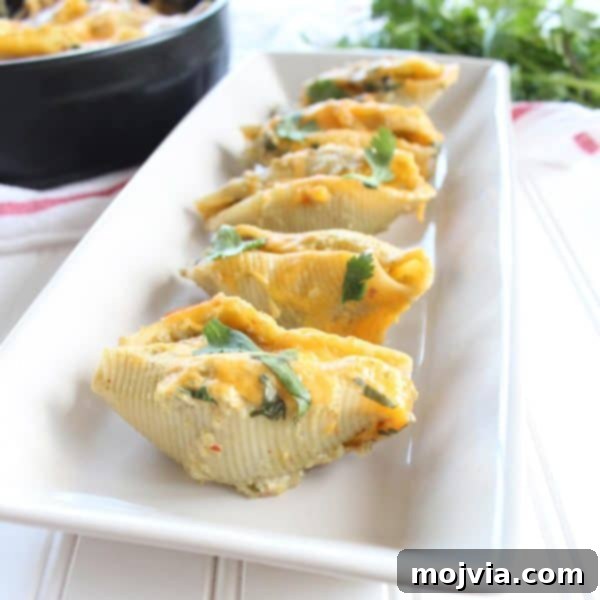 Mexican Beef and Cheese Stuffed Shells