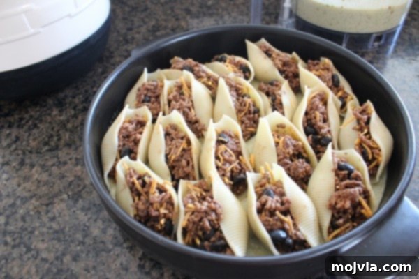 Baked Mexican Stuffed Shells