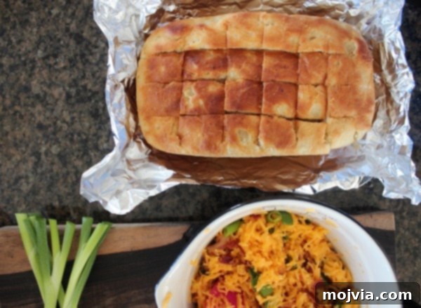 Slicing the potato bread for stuffing