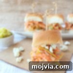 Buffalo Chicken Salad Sliders