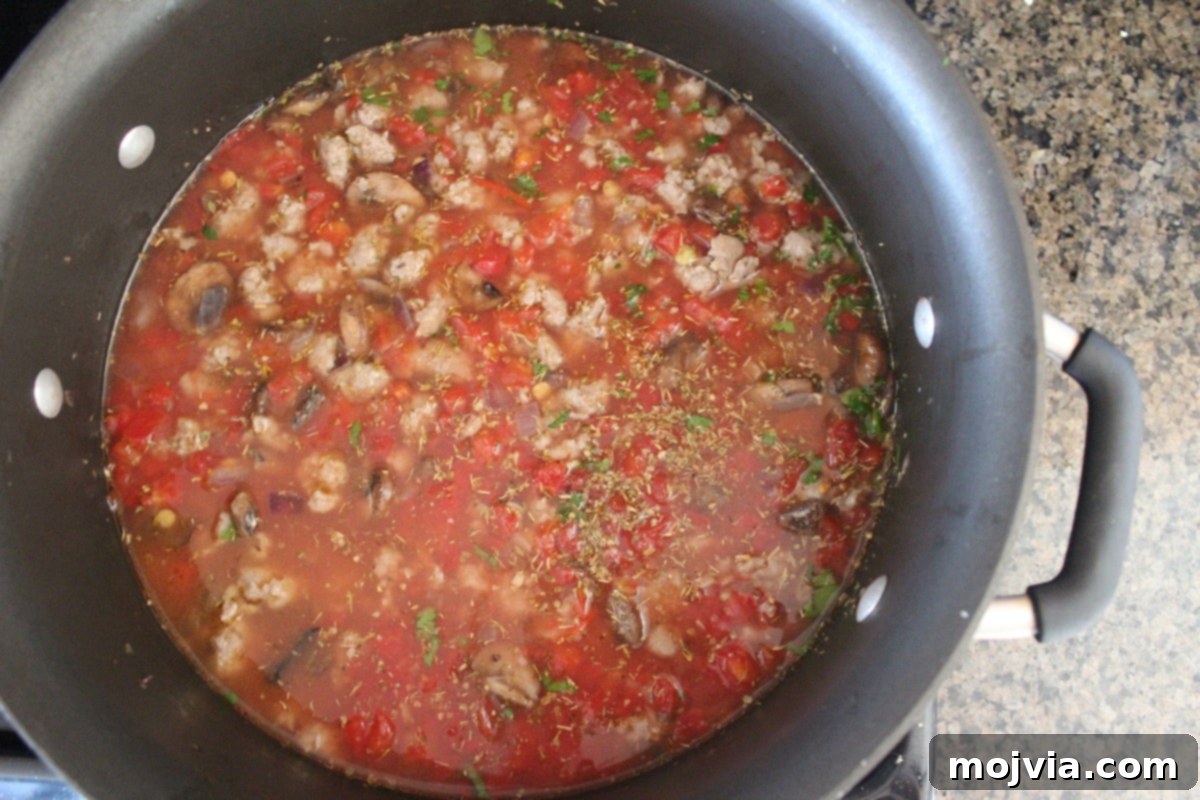 One Pot Mediterranean Sausage & Lentils Recipe