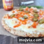 Buffalo Chicken Dip Pizza Recipe