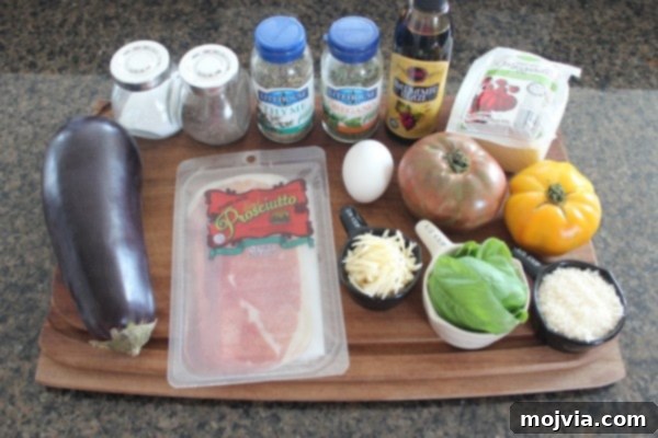 Elevated Caprese with Crispy Eggplant and Prosciutto 3 Crispy Eggplant & Prosciutto Caprese Salad Ingredients