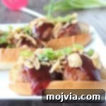 Smoky BBQ Meatball Hero 11 Small image of a BBQ meatball sub