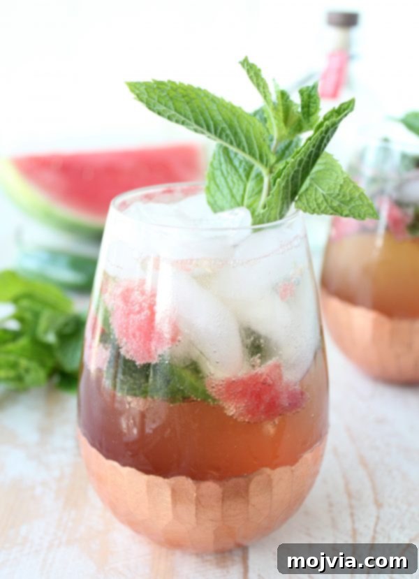Crimson Kick Mojito 7 Finished Watermelon Jalapeno Mojito, ready to drink