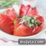 Tuscan Slow Cooker Stuffed Peppers 2 Slow Cooker Italian Stuffed Peppers