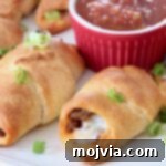 baked taco rolls on plate