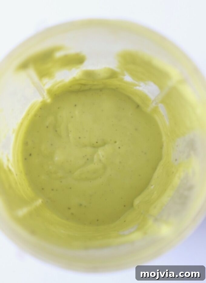 Golden Roasted Butternut Salad 6 avocado vinaigrette dressing in a blender cup
