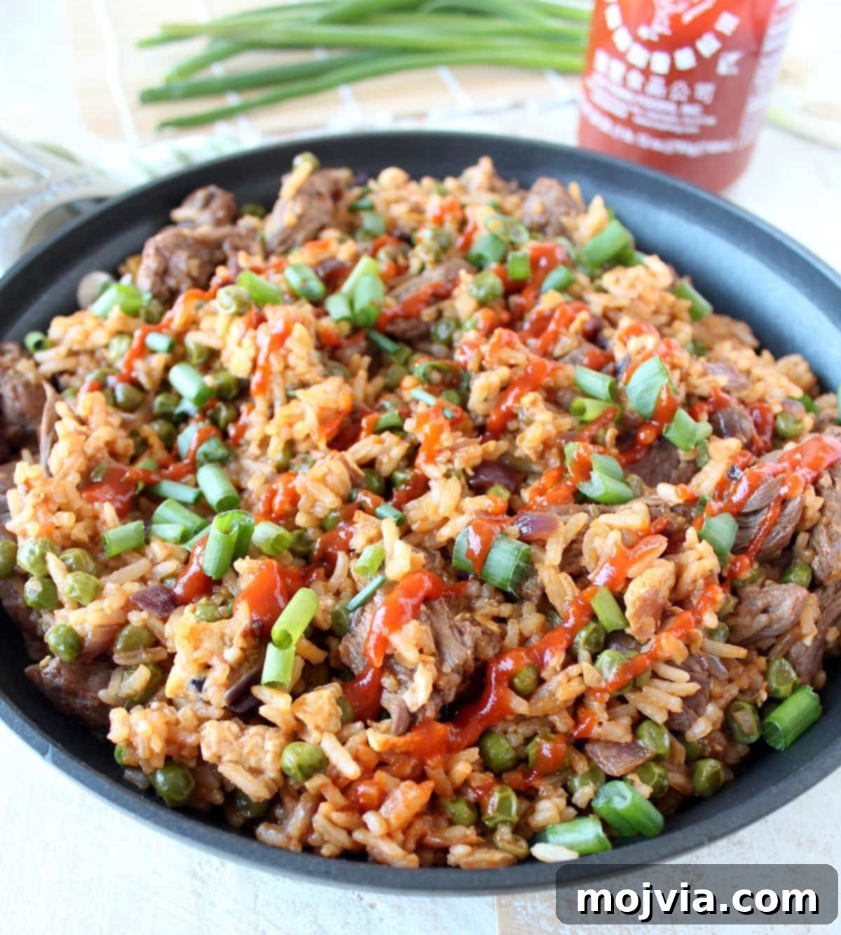 Spicy Sriracha Steak Fried Rice 2 Delicious Sriracha Steak Fried Rice ready in under 30 minutes