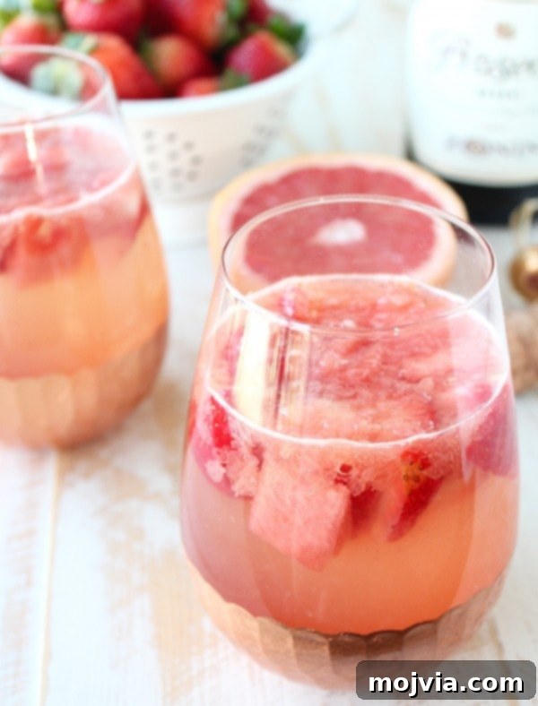 Bubbly Watermelon Grapefruit Sangria 2 Sparkling Grapefruit Watermelon Sangria Recipe