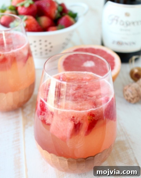 Bubbly Watermelon Grapefruit Sangria 11 Sparkling Grapefruit Watermelon Sangria Recipe