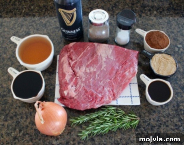 Ingredients for Coffee Guinness Brisket recipe