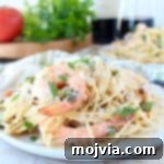 One Pot Tuscan Shrimp Scampi Pasta Recipe