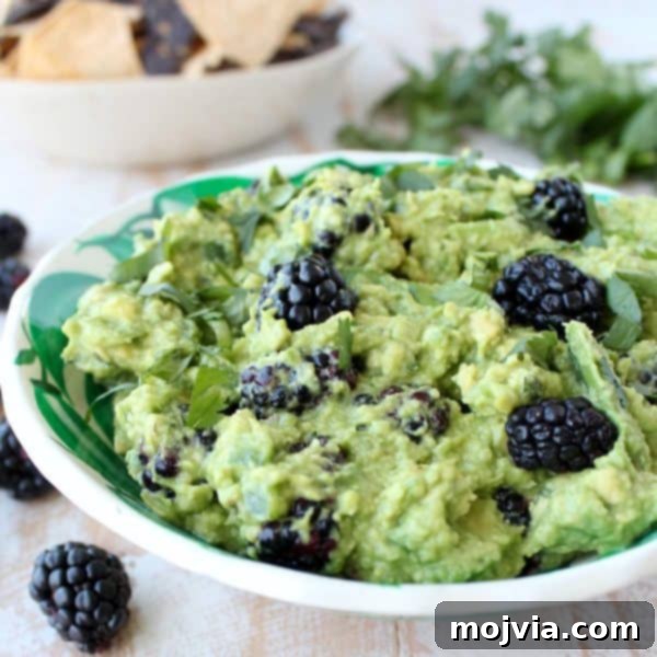 Berry Blaze Guacamole 2 Blackberry Jalapeño Guacamole Recipe