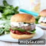 Spinach Artichoke Turkey Burgers