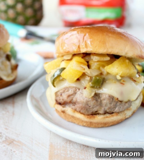 Luau Turkey Burgers 2 Delicious Hawaiian Turkey Burgers served on King's Hawaiian buns with relish
