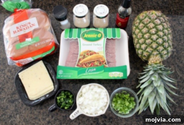 Luau Turkey Burgers 5 Assembling Hawaiian Turkey Burgers