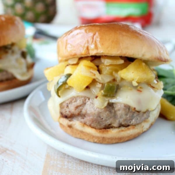 Luau Turkey Burgers 8 Another view of the Hawaiian Turkey Burgers