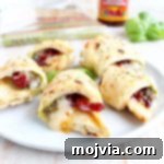 Naan Pizza Rolls