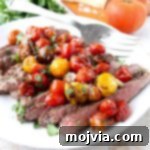 Italian Flank Steak with Roasted Cherry Tomatoes